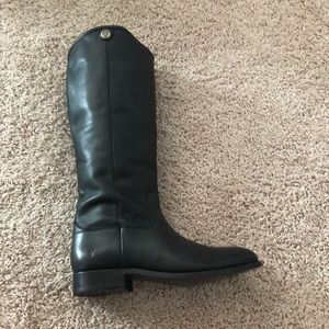 Frye Leather Black Boots. Size 8 W